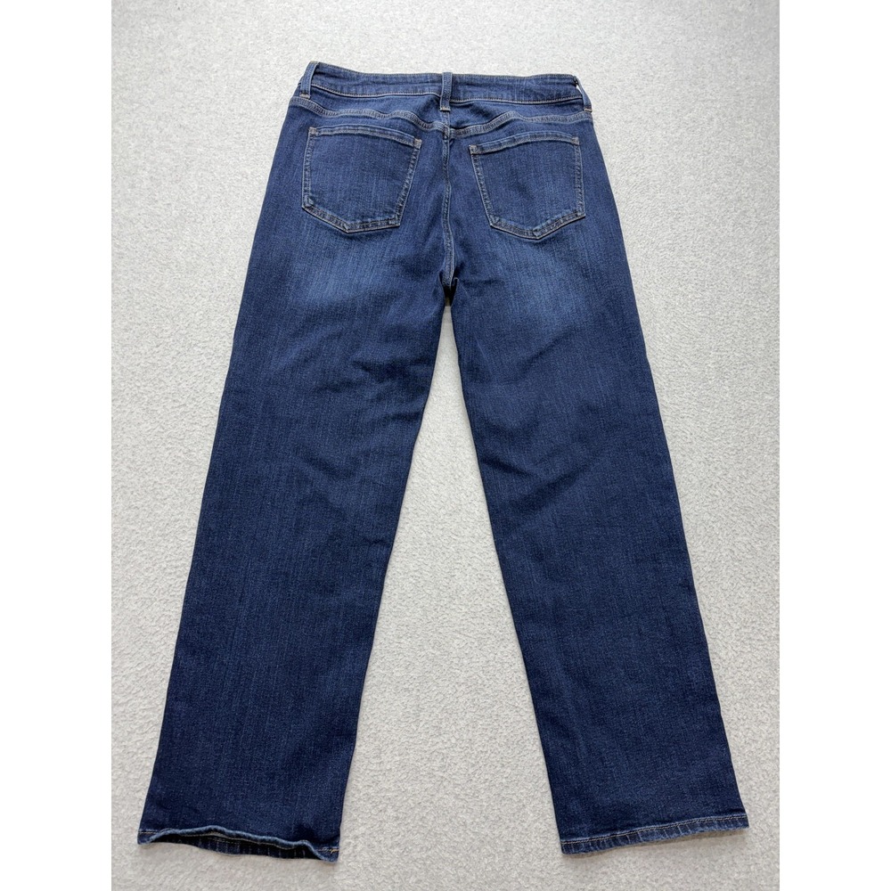 Quince Jeans Womens 31x28 Blue Bella Stretch Straight High Rise Dark Wash Denim - Picture 14 of 15